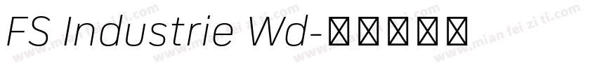FS Industrie Wd字体转换